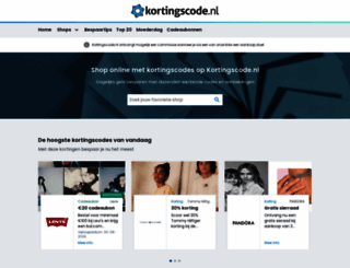 kortingscode.nl screenshot