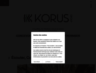korus.fr screenshot