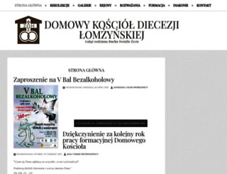 koscioldomowy.lomza.pl screenshot