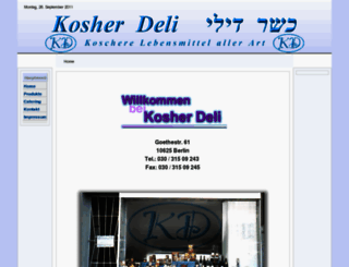 kosher-deli.de screenshot