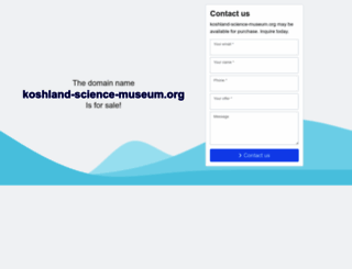koshland-science-museum.org screenshot