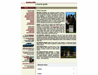 kosice.info screenshot