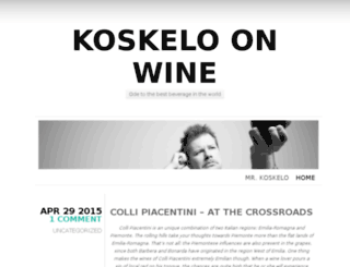 koskeloonwine.com screenshot
