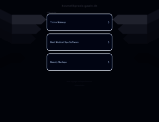 kosmetikpraxis-gawin.de screenshot