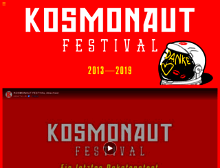 kosmonaut-festival.de screenshot