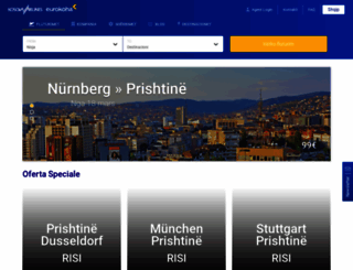 kosovaairlines.com screenshot