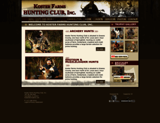 kosterfarmshuntingclub.com screenshot