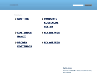 kostnix.de screenshot