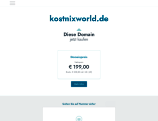 kostnixworld.de screenshot