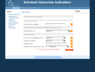 kotelezo-biztositas-kalkulator.com screenshot