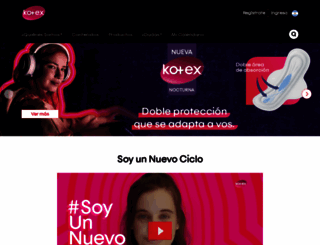 kotexsabemosdeemociones.com screenshot