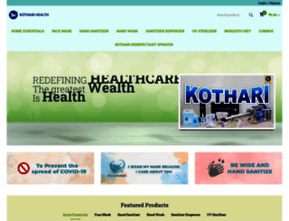 kotharihealth.com screenshot