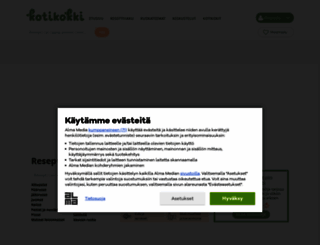 kotikokki.net screenshot