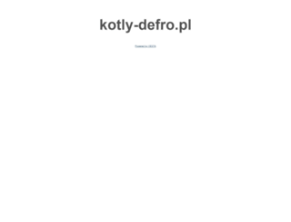 kotly-defro.pl screenshot