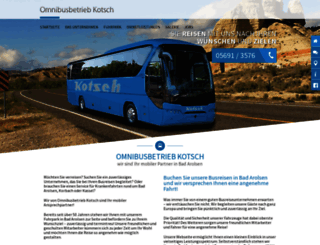 kotsch-busreisen.de screenshot