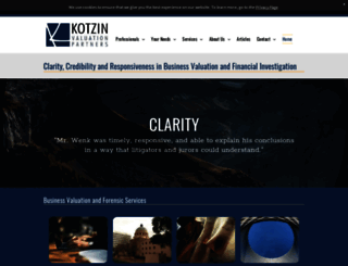 kotzinvaluation.com screenshot