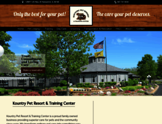 kountrypetresort.com screenshot