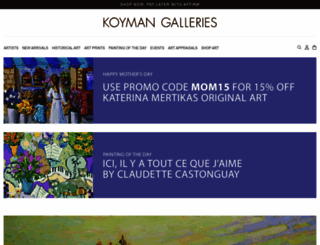 koymangalleries.com screenshot