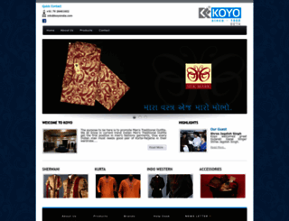 koyoindia.com screenshot