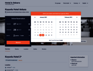 koyunlu-hotel.hotelinankara.net screenshot