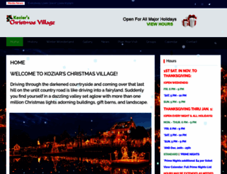 koziarschristmasvillage.com screenshot