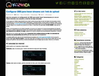 kozmica.com screenshot