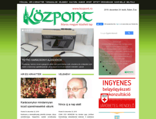 kozpont.ro screenshot