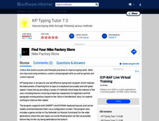 kp-typing-tutor.informer.com screenshot