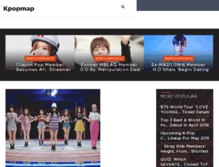 kpop-map.com screenshot