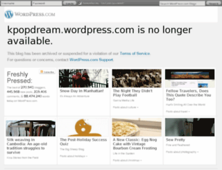 kpopdream.wordpress.com screenshot