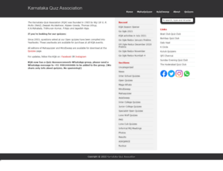 kqaquizzes.org screenshot