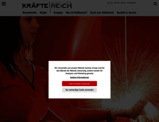 kraeftereich.at screenshot