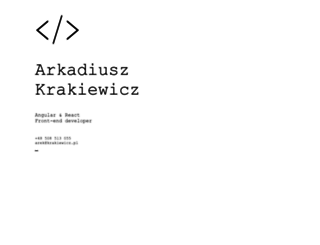 krakiewicz.pl screenshot