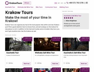 krakow-tours.com screenshot