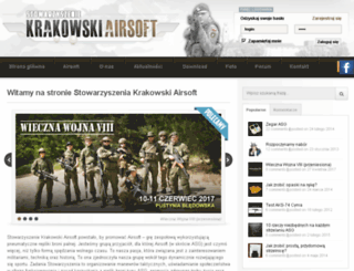 krakowskiairsoft.pl screenshot