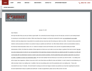 kramerfamilydentistry.com screenshot