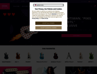 kramerguitars.com screenshot