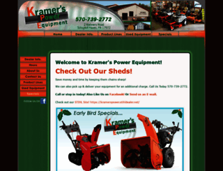 kramerspowerequipment.com screenshot