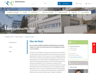 krankenhaus-marbach.de screenshot
