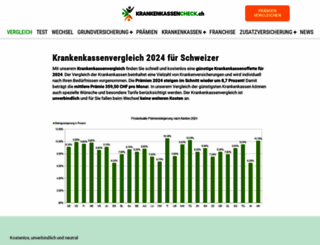krankenkasse-vergleich.ch screenshot