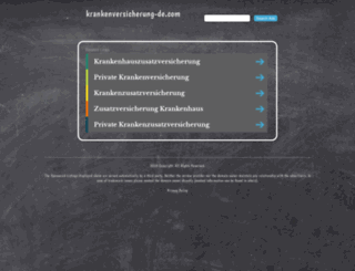krankenversicherung-de.com screenshot