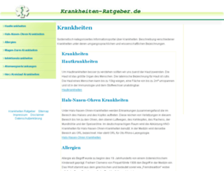 krankheiten-ratgeber.de screenshot