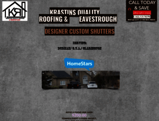 krastinsroofing.com screenshot