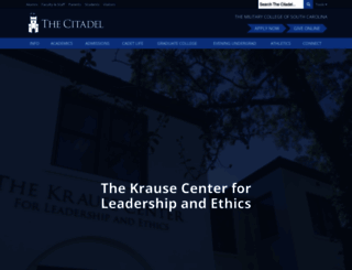 krausecenter.citadel.edu screenshot