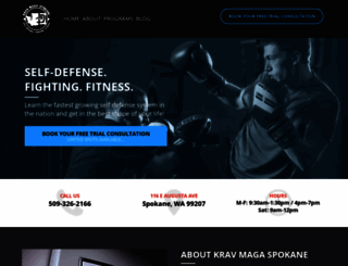 kravmagaspokane.com screenshot