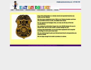 krazykatsembroidery.com screenshot