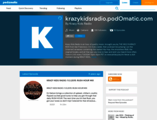 krazykidsradio.podomatic.com screenshot