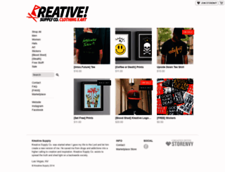 kreativesupply.storenvy.com screenshot