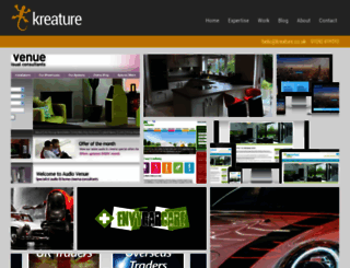 kreature.co.uk screenshot