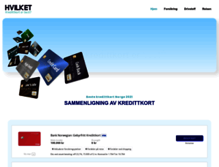 kredittkortportalen.com screenshot
